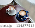 korea cafe hot coffee on wood background 134877512