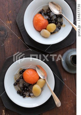 蜜豆のデザート 134877730