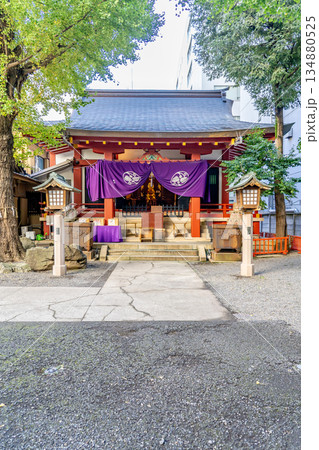 日本橋日枝神社(永田町日枝神社の境外摂社)日本橋摂社 拝殿 家康江戸入府時の創建 日本橋日枝神社(永田町日枝神社の境外摂社)日本橋摂社 拝殿 家康江戸入府時の創建 134880525