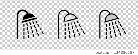 Shower icon, shower room or bathroom symbol Shower icon, shower room or bathroom symbol 134880587