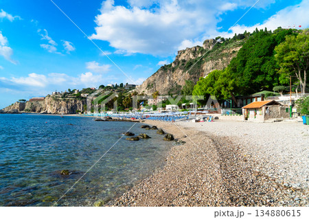 Taormina beach, Sicily Italy 134880615