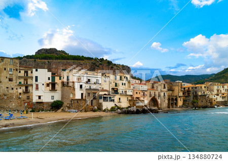 Cefalu old town, Sicily Italy 134880724