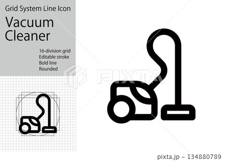掃除機・ハウスクリーニングのアイコン 134880789