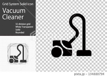 掃除機・ハウスクリーニングのアイコン 134880794