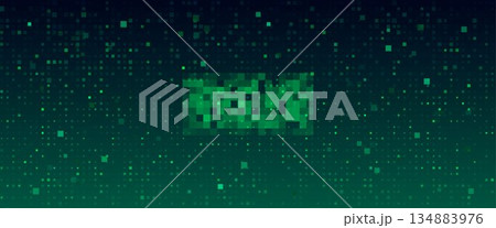 Pixel art background with green gradient texture 134883976