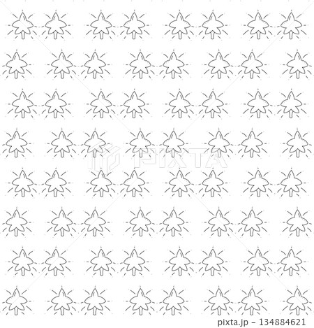 Vector seamless star pattern. Doodle star on a white background 134884621