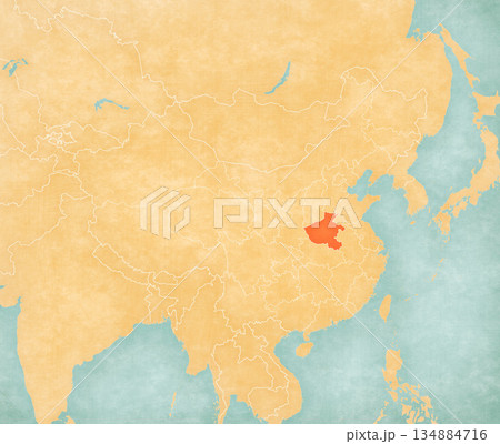 Map of China - Henan 134884716
