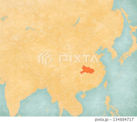 Map of China - Hubei 134884717