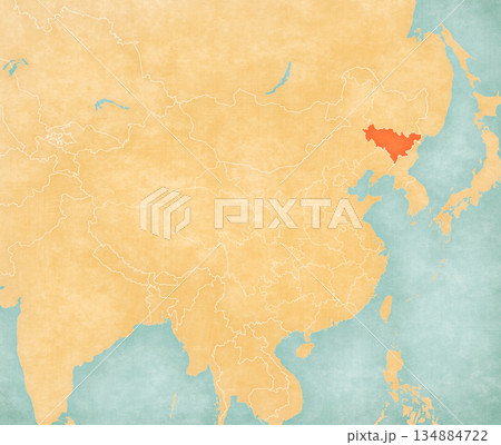 Map of China - Jilin 134884722