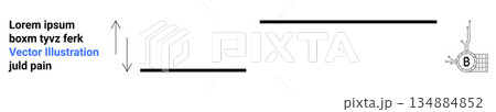 Technical design, educational materials, communication, workflow planning, data analysis, abstract concepts. Stylized diagram with text, arrows and a circuit symbol. Technical design and educational Technical design, educational materials, communication, workflow planning, data analysis, abstract concepts. Stylized diagram with text, arrows and a circuit symbol. Technical design and educational 134884852