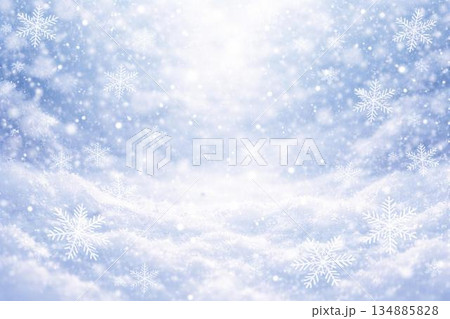 背景素材 雪 雪の結晶 雪原 冬 冬景色 背景素材 雪 雪の結晶 雪原 冬 冬景色 134885828