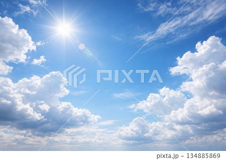 晴天　青空　イメージ　フォトリアル 134885869