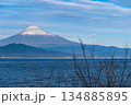 静岡 清水 三保真崎海岸で年の瀬に見た雪化粧している富士山 静岡 清水 三保真崎海岸で年の瀬に見た雪化粧している富士山 134885895