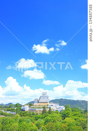 兵庫県姫路市、国宝姫路城の風景 兵庫県姫路市、国宝姫路城の風景 134887388