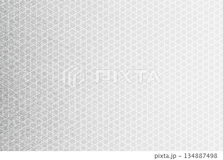 キラキラ輝く繊細な銀色の模様に籠目柄を重ねた背景画像13 134887498