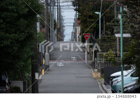 静かな住宅街の風景 静かな住宅街の風景 134888043