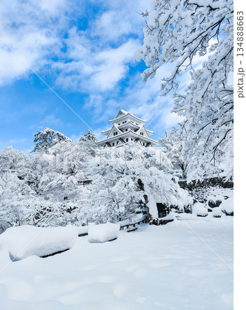 雪の郡上八幡城 雪の郡上八幡城 134888663