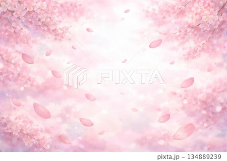 フレーム素材 満開の桜 フレーム素材 満開の桜 134889239