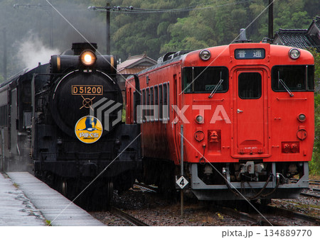 蒸気機関車とディーゼル機関車 蒸気機関車とディーゼル機関車 134889770