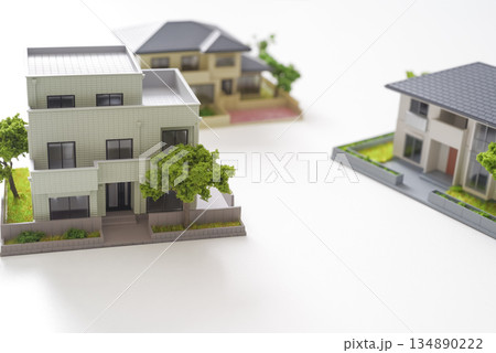 たくさんの住宅模型 たくさんの住宅模型 134890222