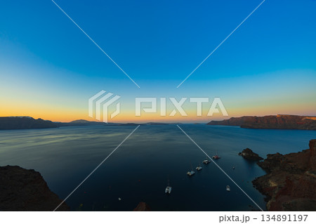 サントリーニ島の美しい風景 サントリーニ島の美しい風景 134891197