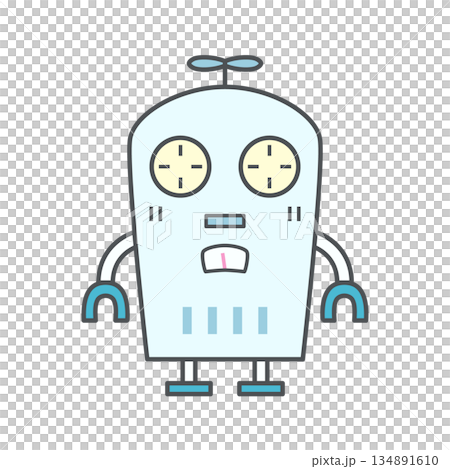 ロボットイラスト（ノーマル） 134891610