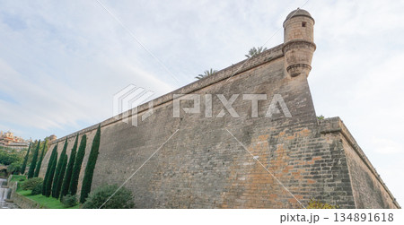 Old bastion of Sant Pere in Palma, Majorca, Spain. 134891618