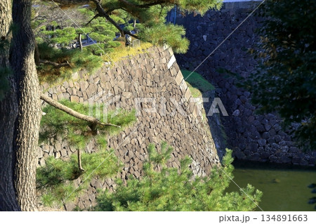 皇居外苑の石垣 皇居外苑の石垣 134891663