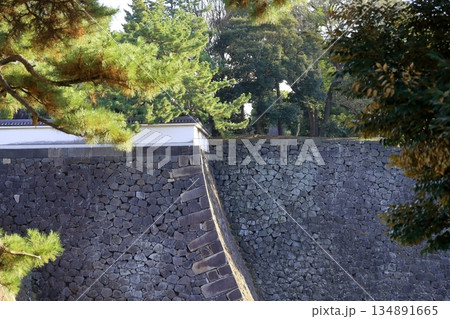 皇居外苑の石垣 134891665