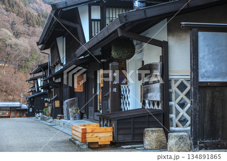 中山道福島宿の町並み 中山道福島宿の町並み 134891865