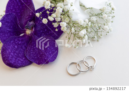 ブーケとリング　結婚式 134892217