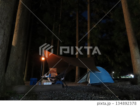 京都府美山町で過ごす夜のキャンプ 京都府美山町で過ごす夜のキャンプ 134892378