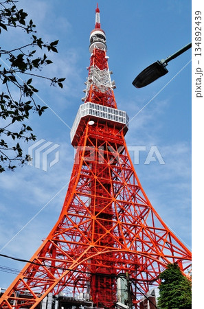 東京タワーと青空 134892439