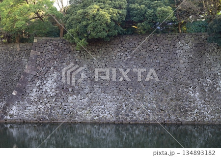 皇居外苑の石垣 皇居外苑の石垣 134893182