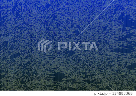 金色の縦糸と繊細な波紋斑模様が織り込まれた美しいで深い藍色地のシックな和風テクスチャー 134893369