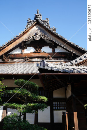 京都の禅宗寺院の庫裡 134893672