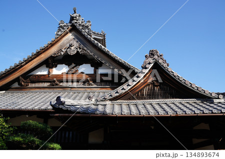 京都の禅宗寺院の庫裡 京都の禅宗寺院の庫裡 134893674