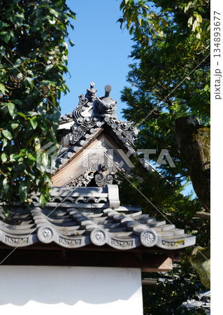 京都の禅宗寺院の庫裡 京都の禅宗寺院の庫裡 134893677