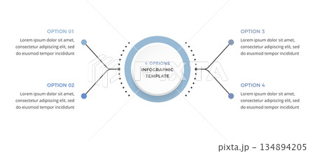 Four Options Infographic Template Four Options Infographic Template 134894205