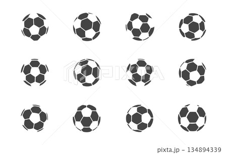Soccer ball pattern, Soccer ball shape, Football shape, Football ball pattern, Football svg, Soccer ball icon 134894339