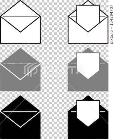 郵件圖示（已開啟） 134894707