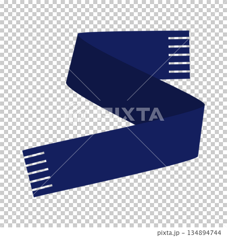 Illustration of a scarf, a winter cold weather item Illustration of a scarf, a winter cold weather item 134894744