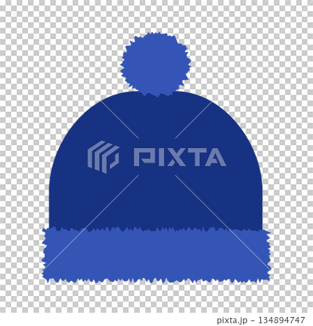 A simple knit cap: a winter fashion item 134894747