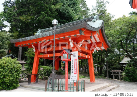 Traditional Japanese Torii Gate Sacred Shrine Entrance Traditional Japanese Torii Gate Sacred Shrine Entrance 134895513