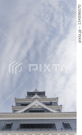 空に聳える熊本城 空に聳える熊本城 134896070