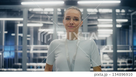 IT Infrastructure Professional, Dedicated Engineer Smiling Warmly IT Infrastructure Professional, Dedicated Engineer Smiling Warmly 134896910