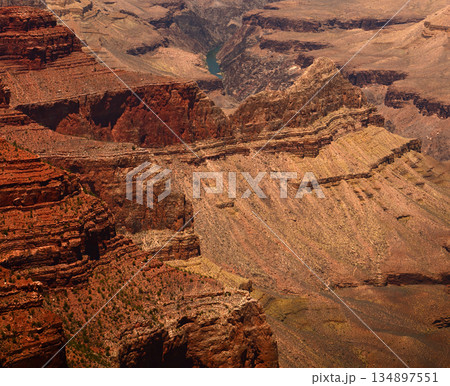 Hazy Sky Day At The Grand Canyon Arizona Hazy Sky Day At The Grand Canyon Arizona 134897551