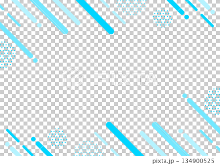 Geometric pattern frame background material A4 size A3 size silver ratio transparent 134900525