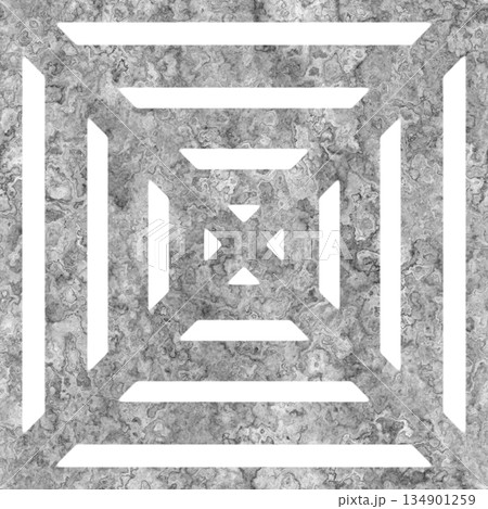 Rustic metal vent floor for drainage purpose and is flush with the floor's surface. 134901259
