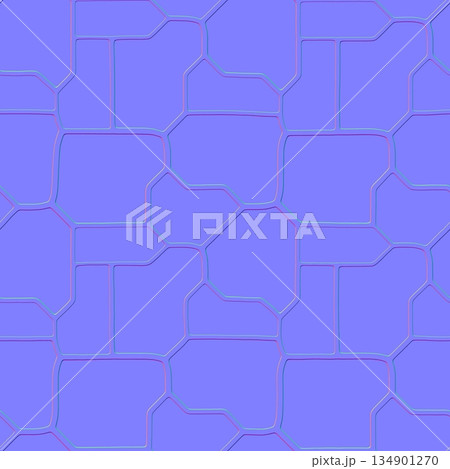 Seamless normal map of metal tile floor. High resolution texture. Seamless normal map of metal tile floor. High resolution texture. 134901270
